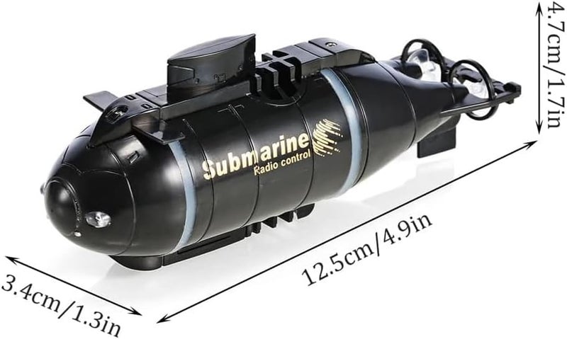 Liated Mini Remote Control Submarine Radio Nuclear Submarine RC Race Boat Ship Fish Tank Toy Waterproof 6 Chanel Toy RC Boat Best Gift for Kids Boys - Image 3